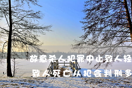 故意杀人犯罪中止致人轻伤判几年(故意伤害致人死亡从犯会判刑多少年)