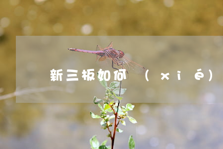 新三板如何協(xié)議轉讓