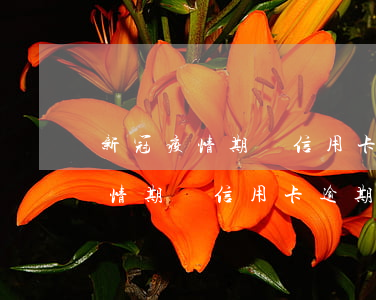 新冠疫情期間信用卡逾期怎么處理-新冠疫情期間信用卡逾期怎么處理的
