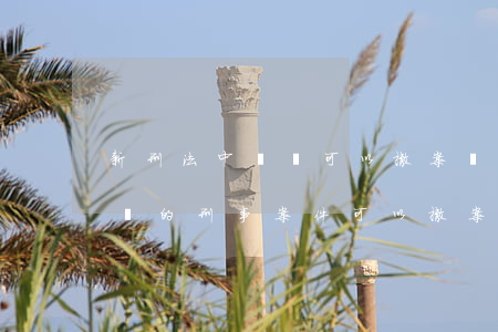 新刑法中輕傷可以撤案嗎(構(gòu)成輕傷的刑事案件可以撤案嗎)