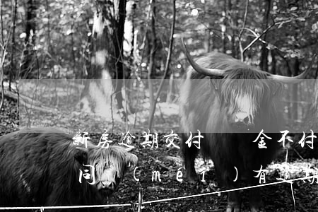 新房逾期交付違約金不付(購(gòu)房合同沒(méi)有逾期違約金)