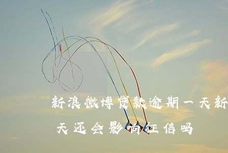 新浪微博贷款逾期一天(新浪微博借款逾期一天还会影响征信吗)