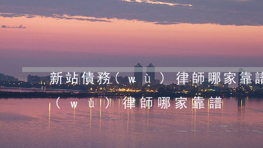 新站債務(wù)律師哪家靠譜-新站債務(wù)律師哪家靠譜