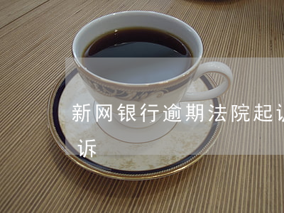 新网银行逾期法院起诉(新网银行逾期法院起诉)