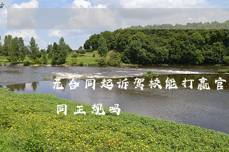 无合同起诉驾校能打赢官司吗(驾校没有签合同正规吗)