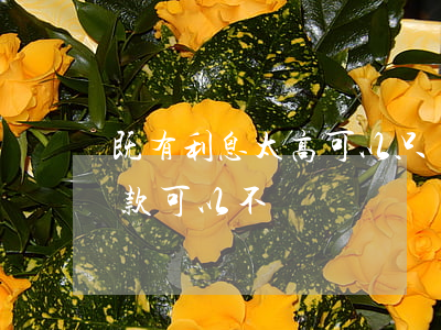 既有利息太高可以只還本金嗎 利息很高的貸款可以不還嗎
