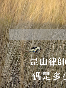 昆山律師事務所地址(昆山律師事務所電話號碼是多少)