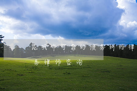 昆明市可靠的债务纠纷律师哪里找-昆明债务律师咨询