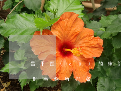 昌平區(qū)的律師事務所排名(昌吉市律師事務所排名)