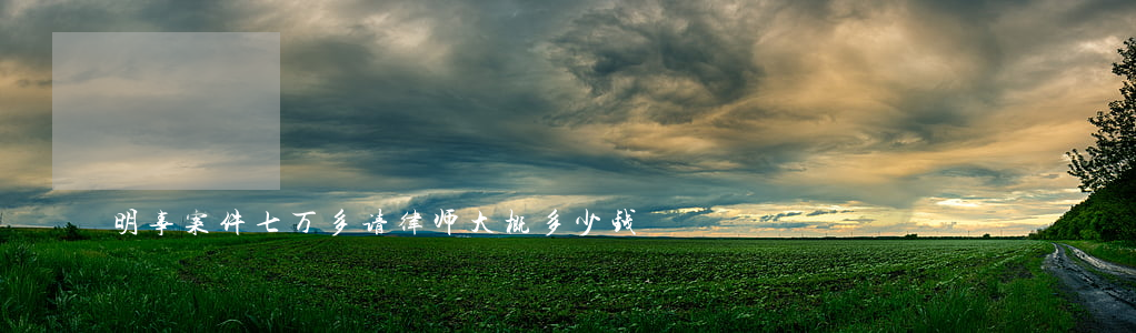 明事案件七万多请律师大概多少钱
