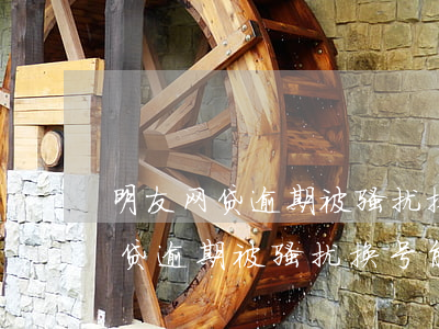 明友网贷逾期被骚扰换号能解决吗-明友网贷逾期被骚扰换号能解决吗安全吗