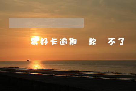 易好卡逾期還款還不了