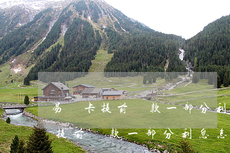 易貸卡提前還款一部分利息怎么算-易貸卡提前還款一部分利息怎么算的