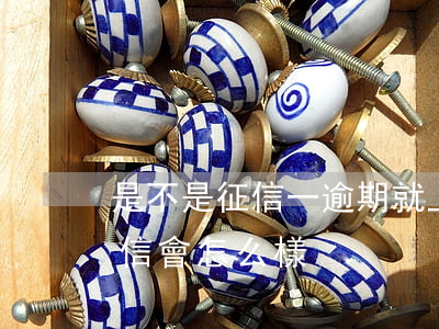 是不是征信一逾期就上報征信(逾期被上報征信會怎么樣)