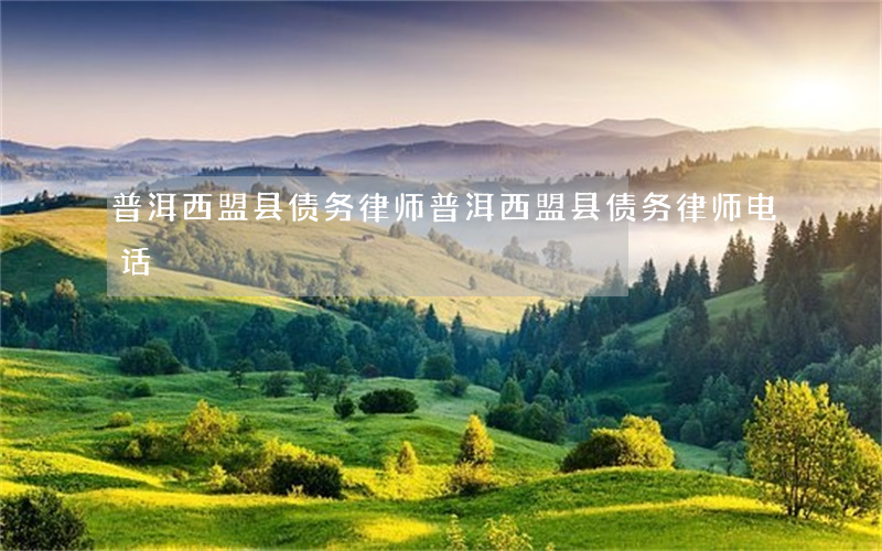 普洱西盟县债务律师 普洱西盟县债务律师电话