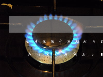 曲靖信用卡逾期被拘留(被公安局拘留期間造成信用卡逾期怎么辦)