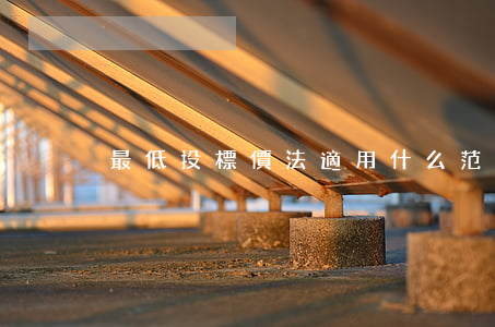 最低投標價法適用什么范圍