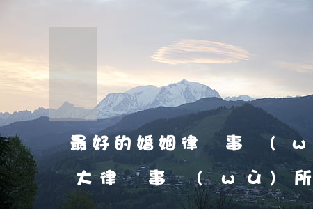 最好的婚姻律師事務(wù)所(北京婚姻十大律師事務(wù)所)