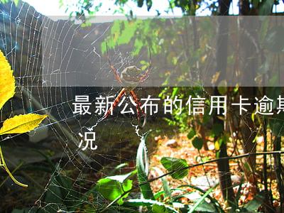 最新公布的信用卡逾期(信用卡逾期是什么情况)