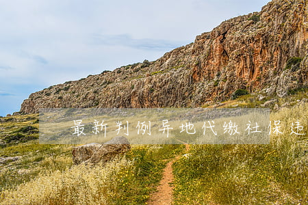 最新判例：异地代缴社保违法，需在本地补缴！