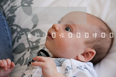 最新律師收費標準(律師標準收費是多少)