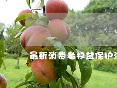 最新消费者权益保护法