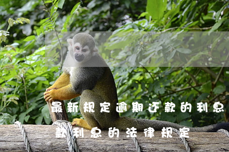 最新规定逾期还款的利息如何主张-逾期还款利息的法律规定