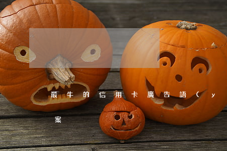 最牛的信用卡廣告語(yǔ)（信用卡廣告文案）