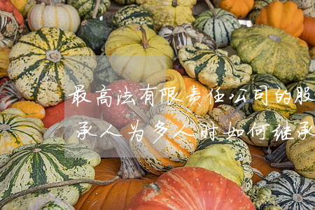 最高法：有限责任公司的股东死亡后，其合法继承人为多人时，如何继承股东资格，如何行使股东表决权？
