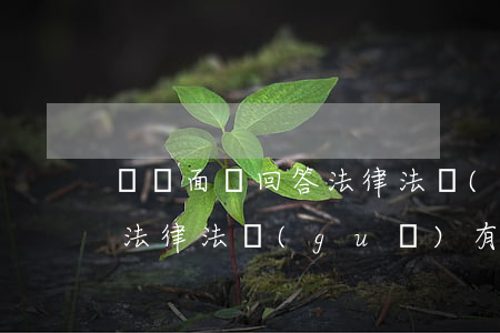 會計面試回答法律法規(guī)(會計的法律法規(guī)有哪些)