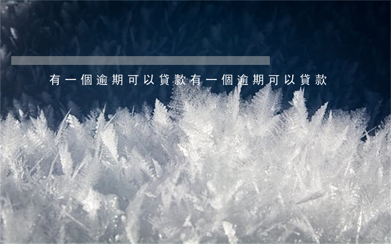 有一個逾期可以貸款(有一個逾期可以貸款)