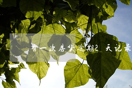 有一次房贷逾期2天记录(房贷逾期一两天)