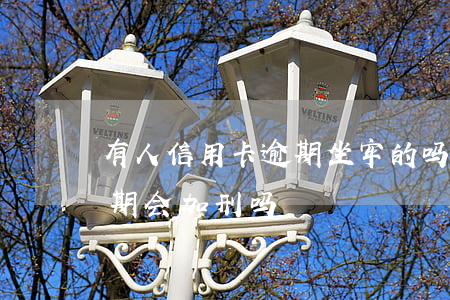 有人信用卡逾期坐牢的吗(人在坐牢信用卡逾期会加刑吗)
