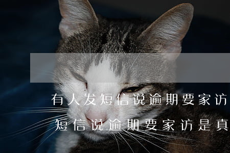 有人发短信说逾期要家访是真的吗-有人发短信说逾期要家访是真的吗吗