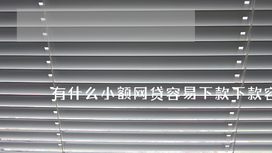 有什么小额网贷容易下款(下款容易的网贷)