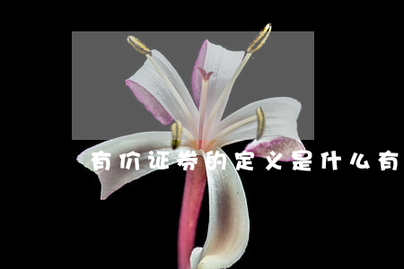 有价证券的定义是什么,有哪些种类