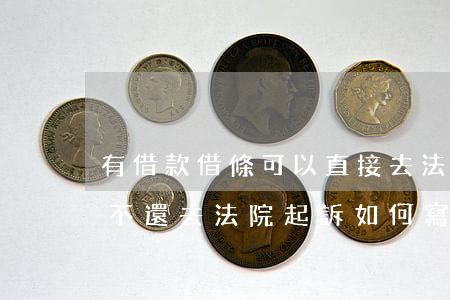 有借款借條可以直接去法院起訴嗎(別人借錢不還去法院起訴,如何寫訴狀)
