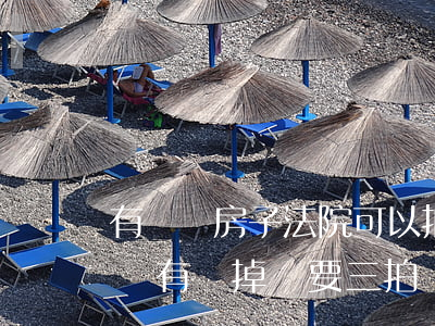 有兩棟房子法院可以拍賣嗎(法院的房子二拍沒有賣掉還要三拍嗎)