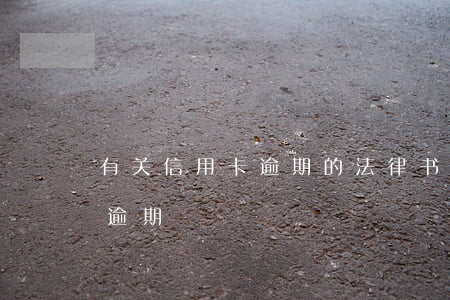 有关信用卡逾期的法律书(民法典关于信用卡逾期)