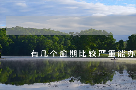有几个逾期比较严重能办信用卡吗