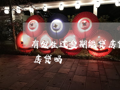 有发生过逾期能贷房贷吗(有发生过逾期能贷房贷吗)