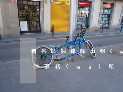 有名婚姻律師事務(wù)所(北京婚十大律師事務(wù)所)