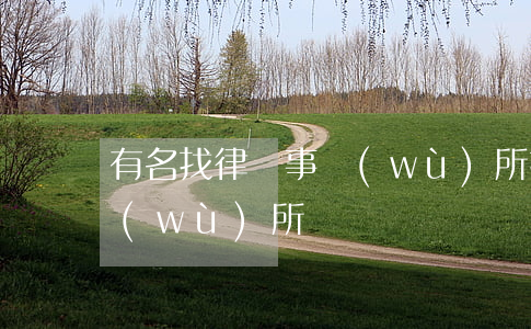 有名找律師事務(wù)所(找了個律師事務(wù)所)
