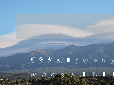 有多少欠網(wǎng)貸不還(欠幾家網(wǎng)貸不還會(huì)怎樣)