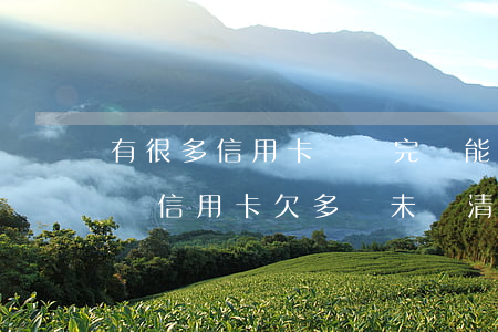 有很多信用卡,沒還完,還能申請(qǐng)嗎（信用卡欠多張未還清）
