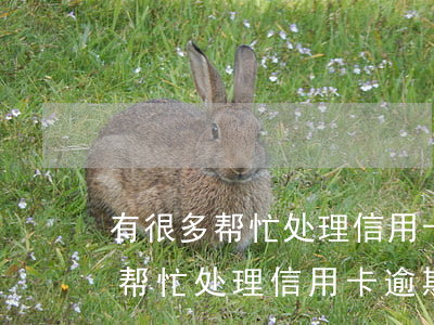 有很多帮忙处理信用卡逾期的广告-有很多帮忙处理信用卡逾期的广告是真的吗