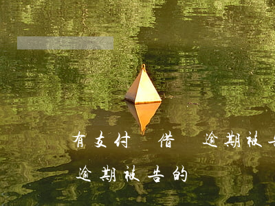 有支付寶借唄逾期被告的嗎-有支付寶借唄逾期被告的嗎