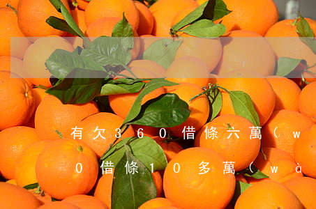 有欠360借條六萬(wàn)還不上(360借條10多萬(wàn)還不上)