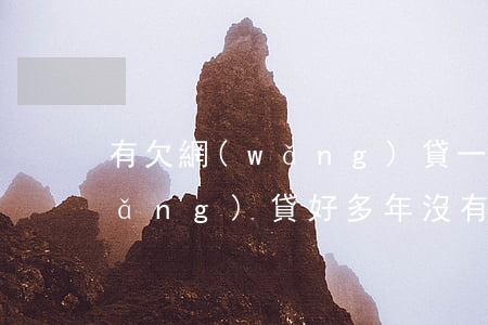 有欠網(wǎng)貸一年沒還的嗎(網(wǎng)貸好多年沒有還)