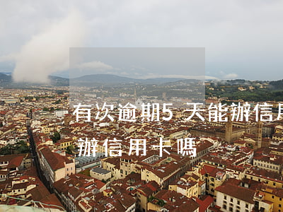有次逾期5天能辦信用卡嗎(有次逾期5天能辦信用卡嗎)